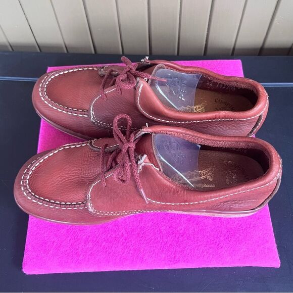 Skateboards Endicott Johnson Red Leather stitched Shoe 8 - Picture 4 of 11